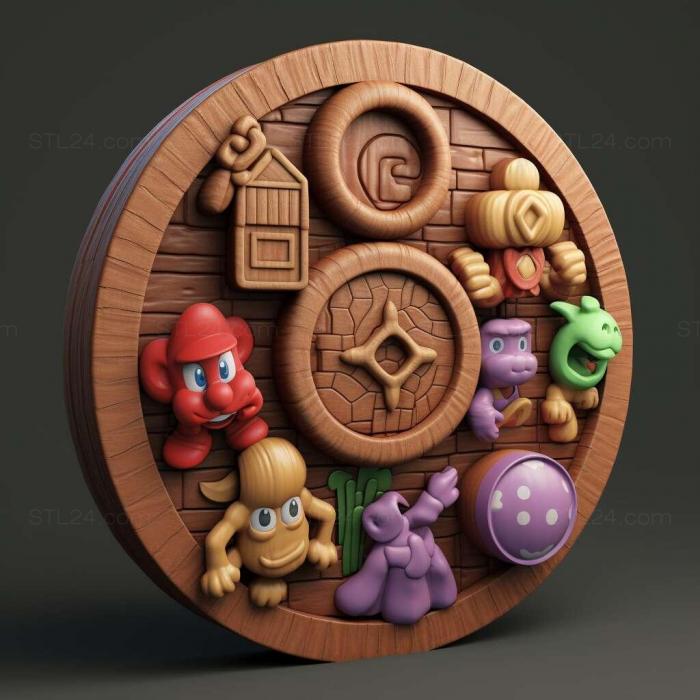 Games (Mario Party 10 4, GAMES_20860) 3D models for cnc